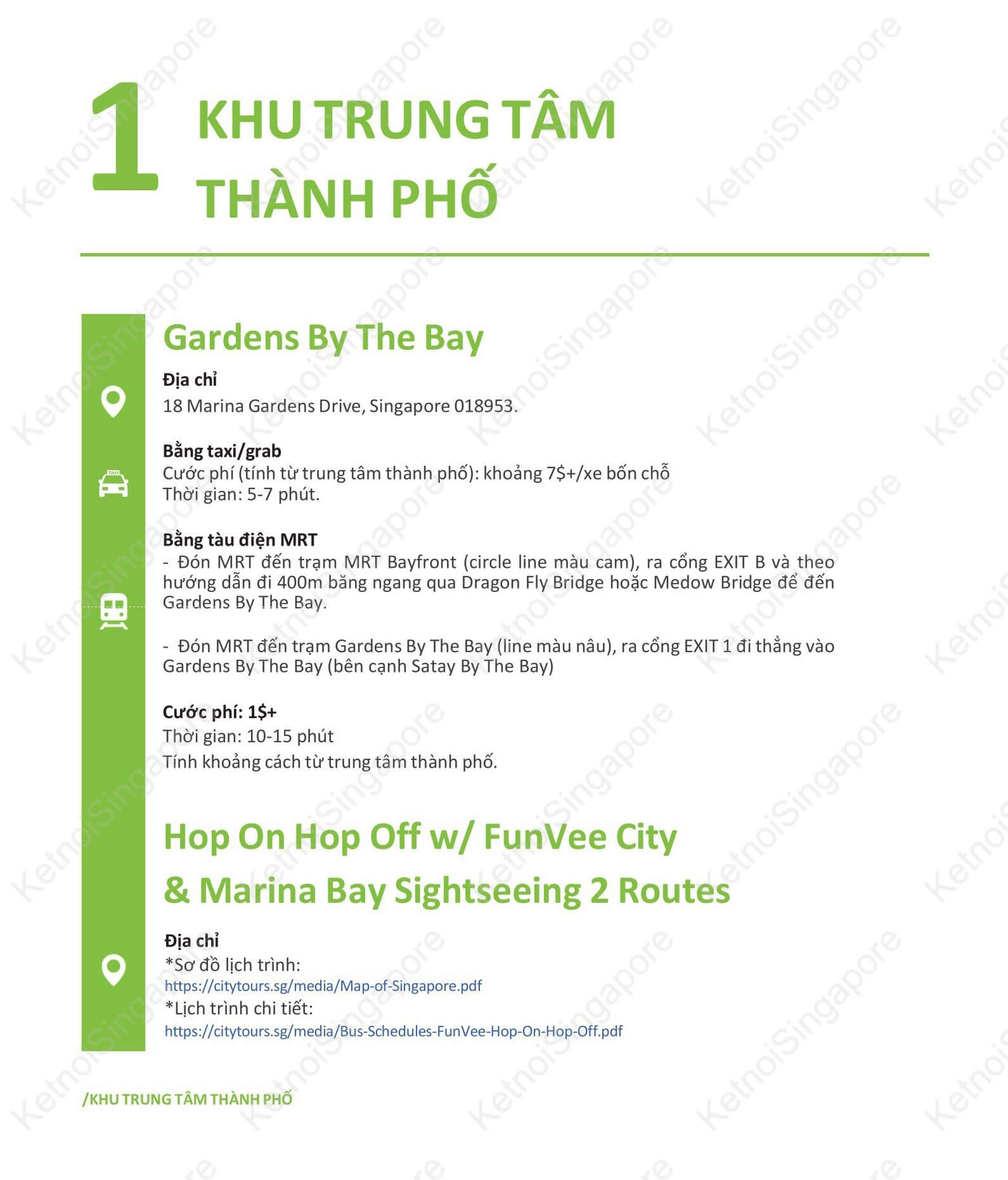 Hướng Dẫn Cách Đi Đến Những Điểm Tham Quan Vui Chơi Tại Singapore