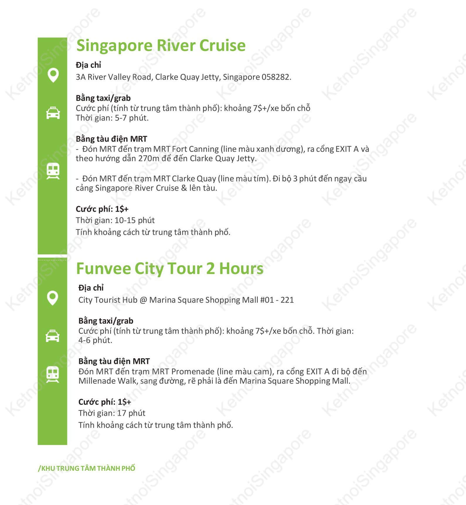 Hướng Dẫn Cách Đi Đến Những Điểm Tham Quan Vui Chơi Tại Singapore