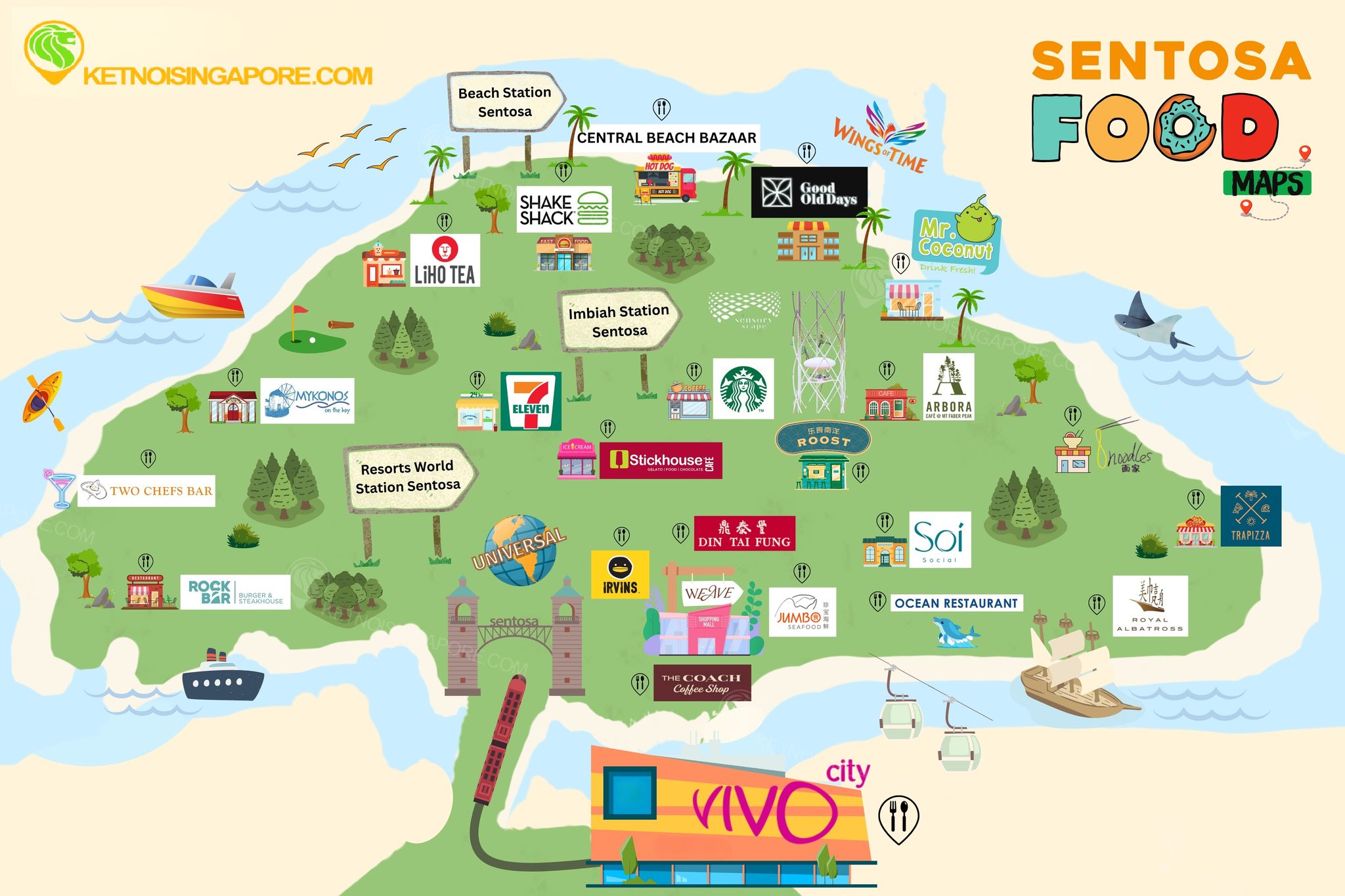 Ăn Gì Ở Sentosa