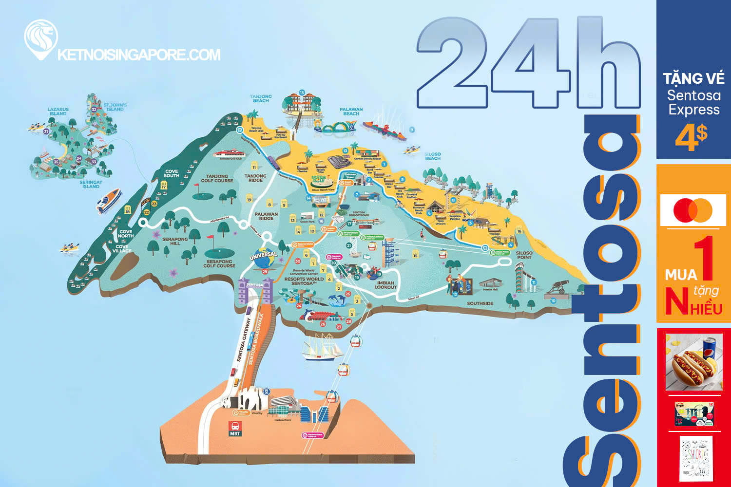 Bí Kíp Phá Đảo Sentosa