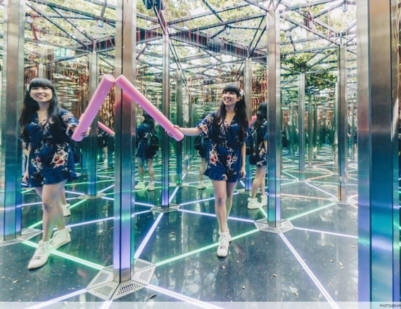 Jewel Changi - Mirror Maze & Canopy Park - Mê Cung Gương & Vườn Hoa Công Viên Canopy